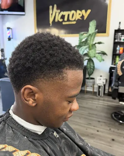 The same client after, faded on the sides and lined up